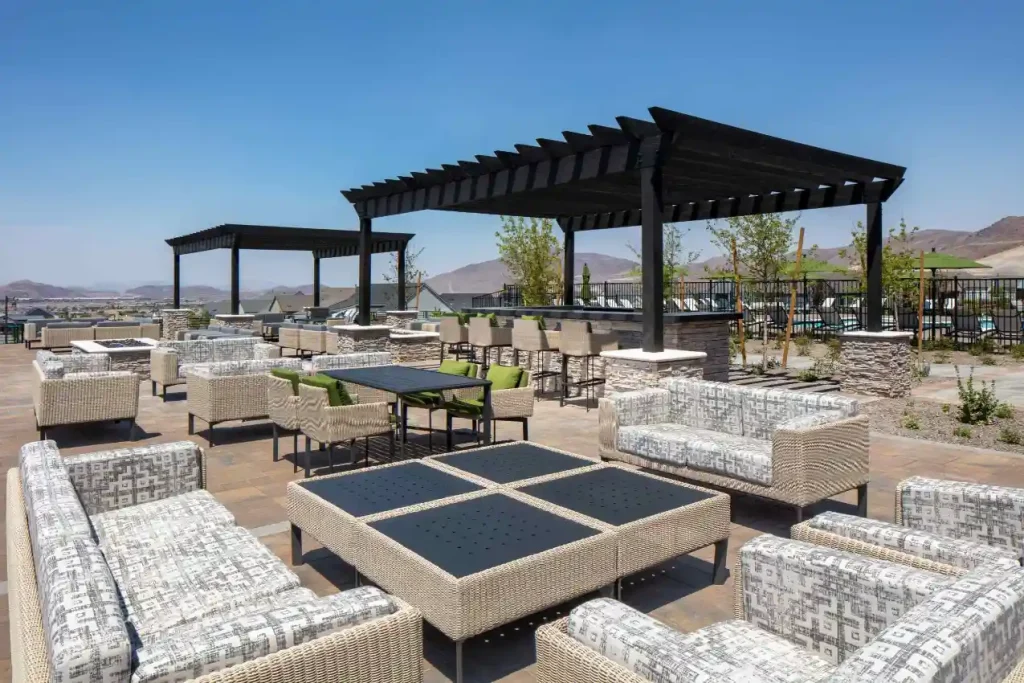 Commercial pool by Edgewater Custom Pools &ndash; Ridgeline Clubhouse