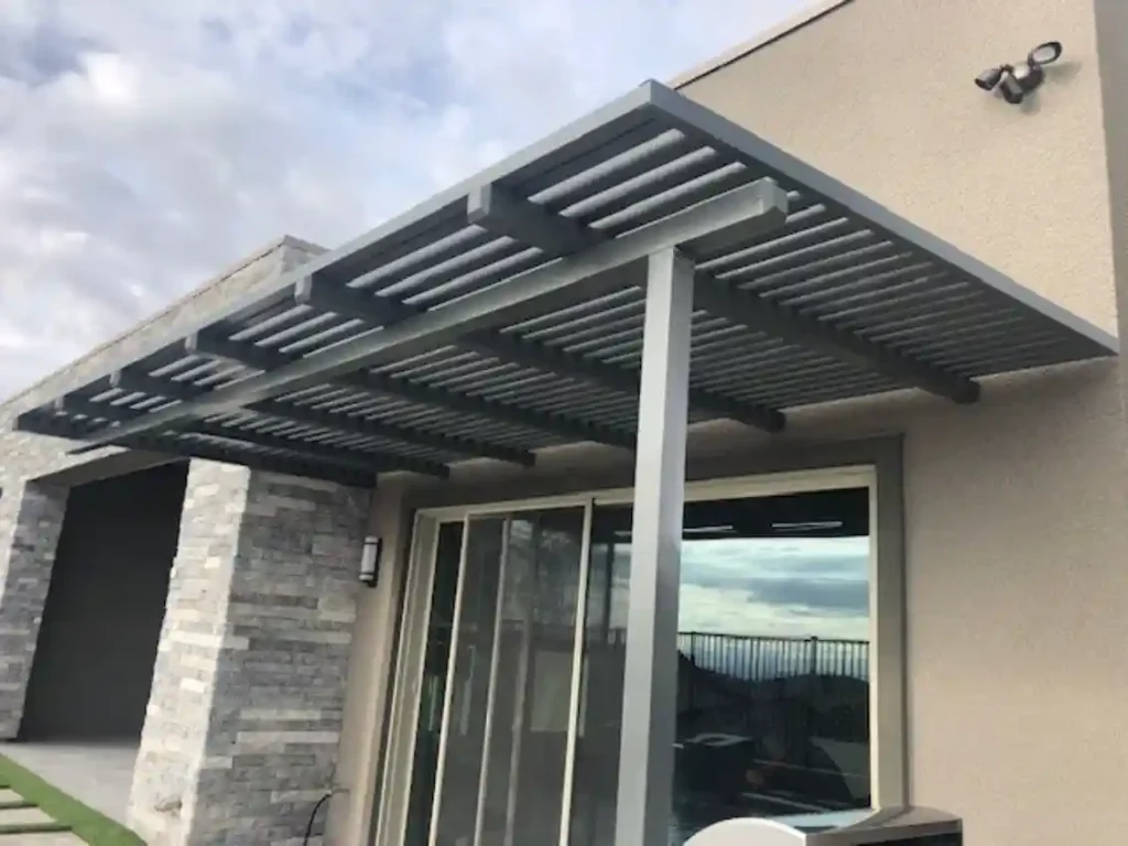 Patio and outdoor living by Edgewater Custom Pools – Wang Patio Cover