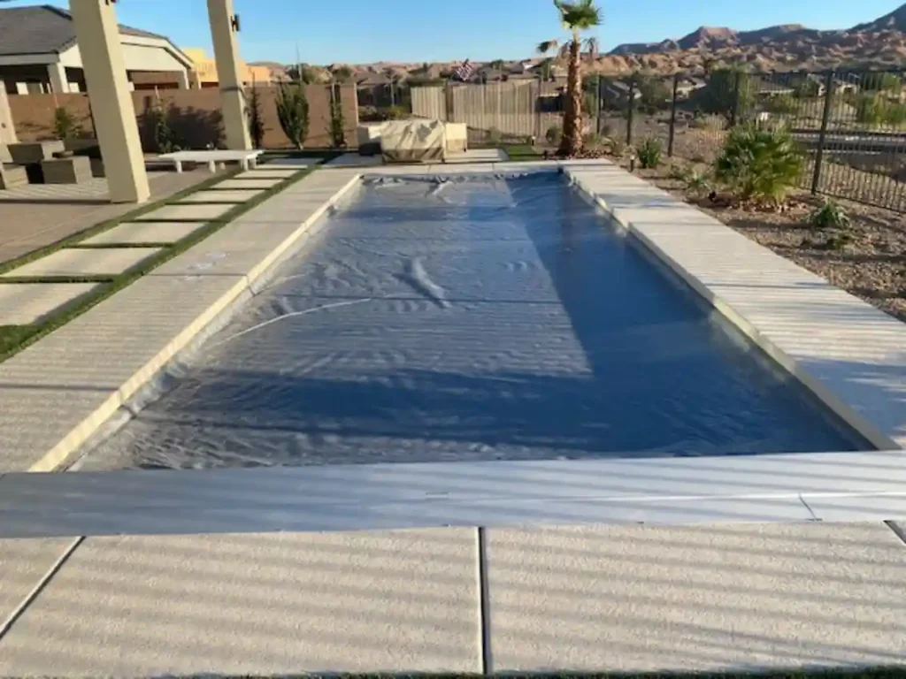 Custom pool by Edgewater Custom Pools &ndash; Broberg Pool Cover