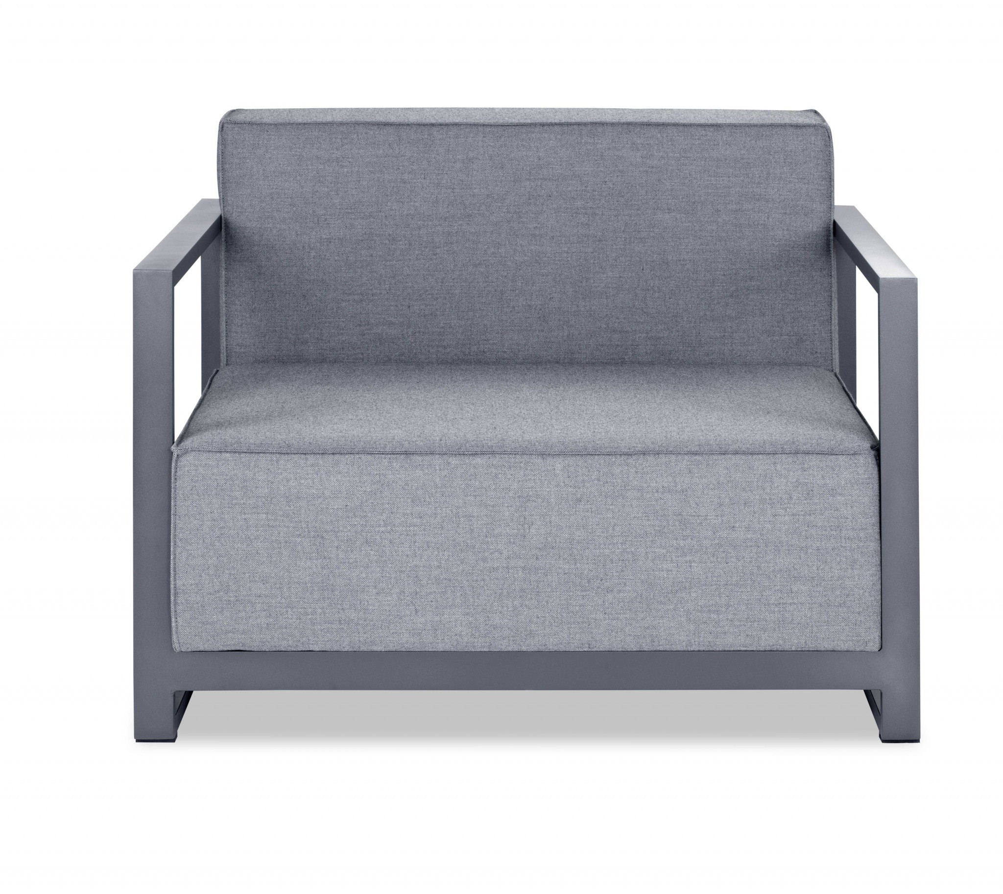 39" Gray Arm Chair - Image 3