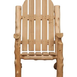 27" Natural Solid Wood Indoor Outdoor Arm Chair