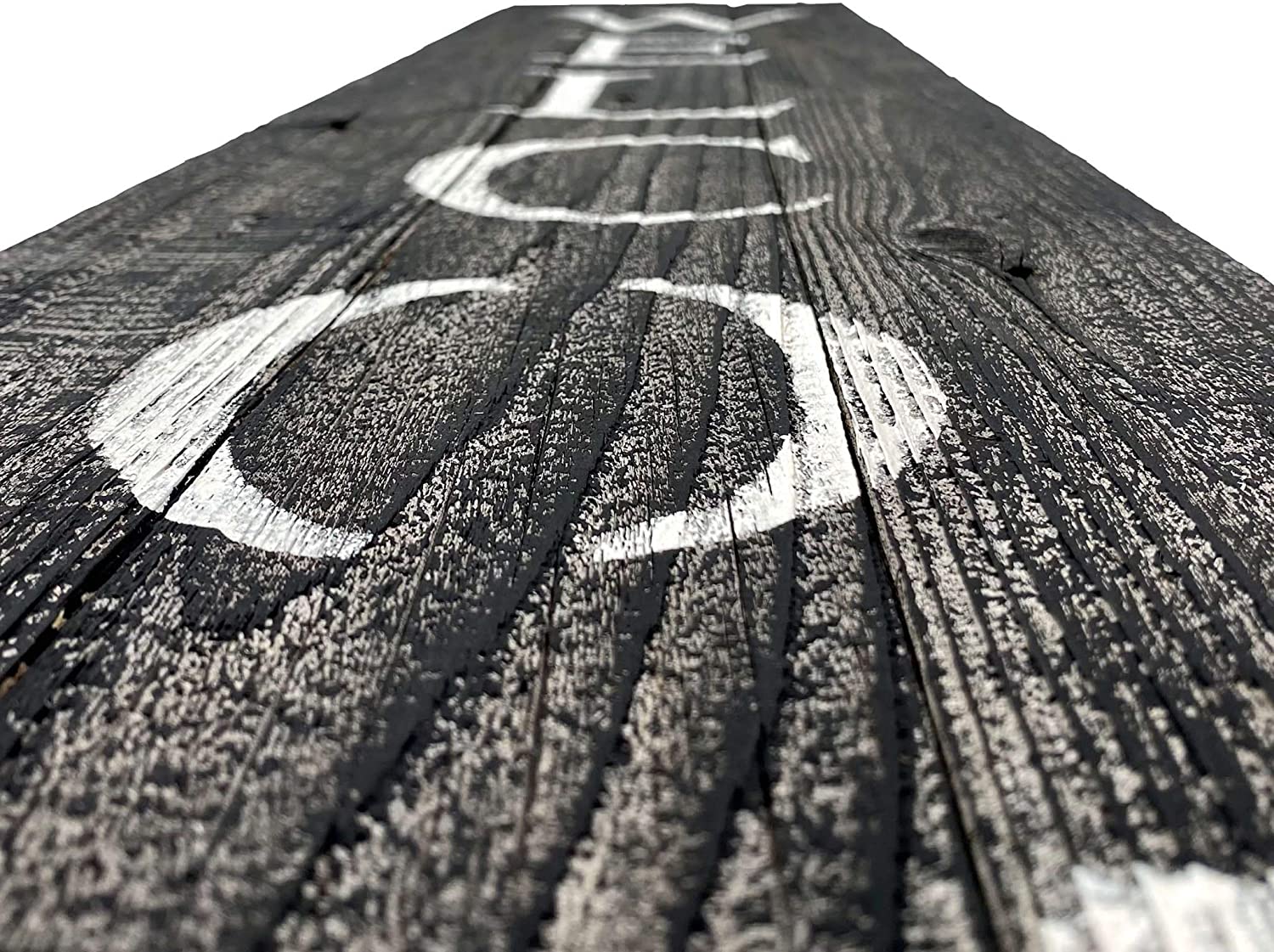 5' Rustic Black And White Front Porch Welcome Sign - Image 7