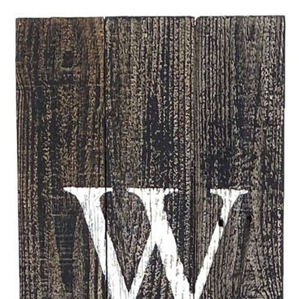 5' Rustic Black And White Front Porch Welcome Sign - Image 6