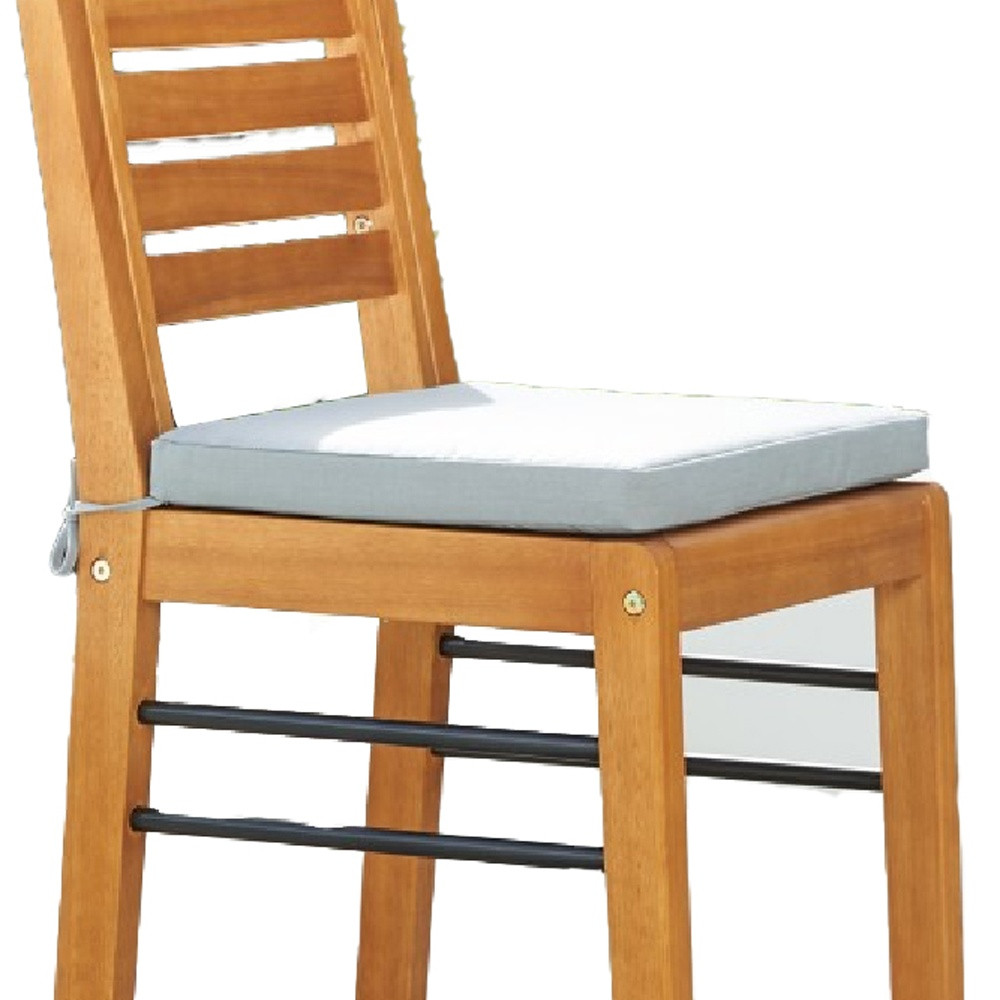 44" Low Back Indoor Outdoor Bar Height Chair With Footrest - Image 3