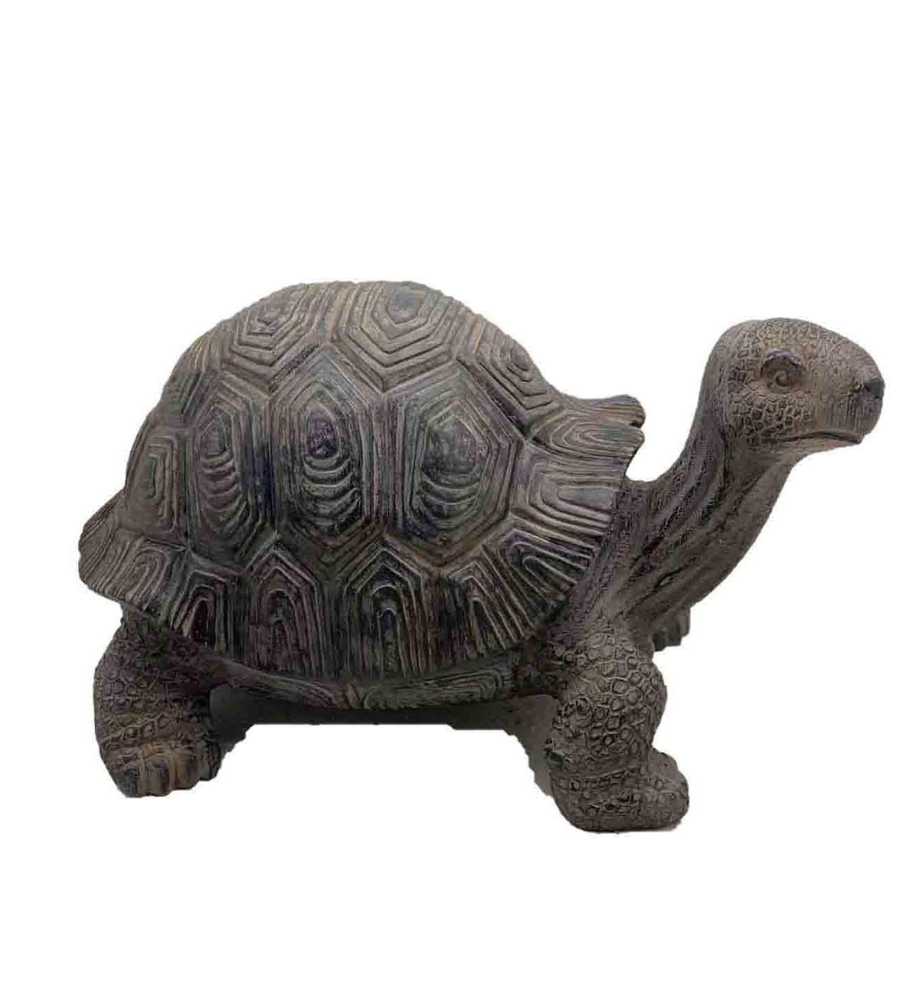 11" Dark Brown Tortoise Indoor Outdoor Statue - Image 2