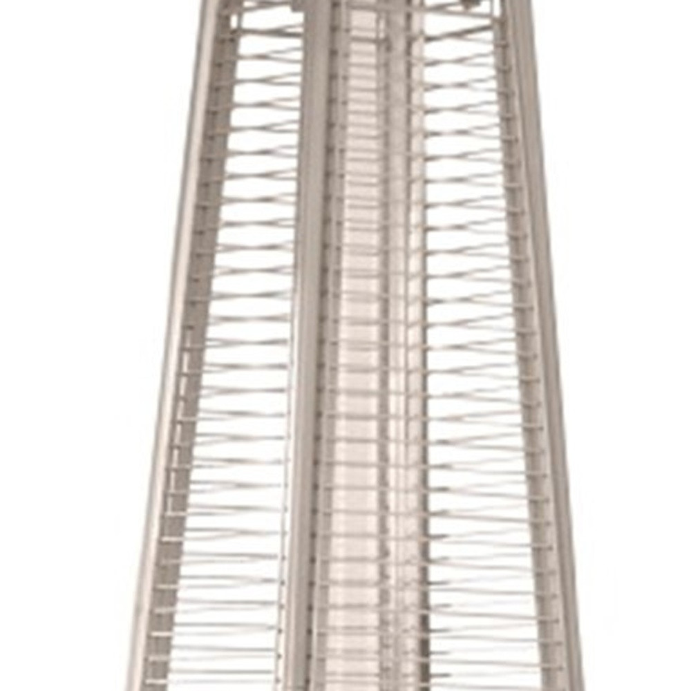 41000 BTU Brown Steel Propane Triangular Pyramid Standing Patio Heater - Image 4