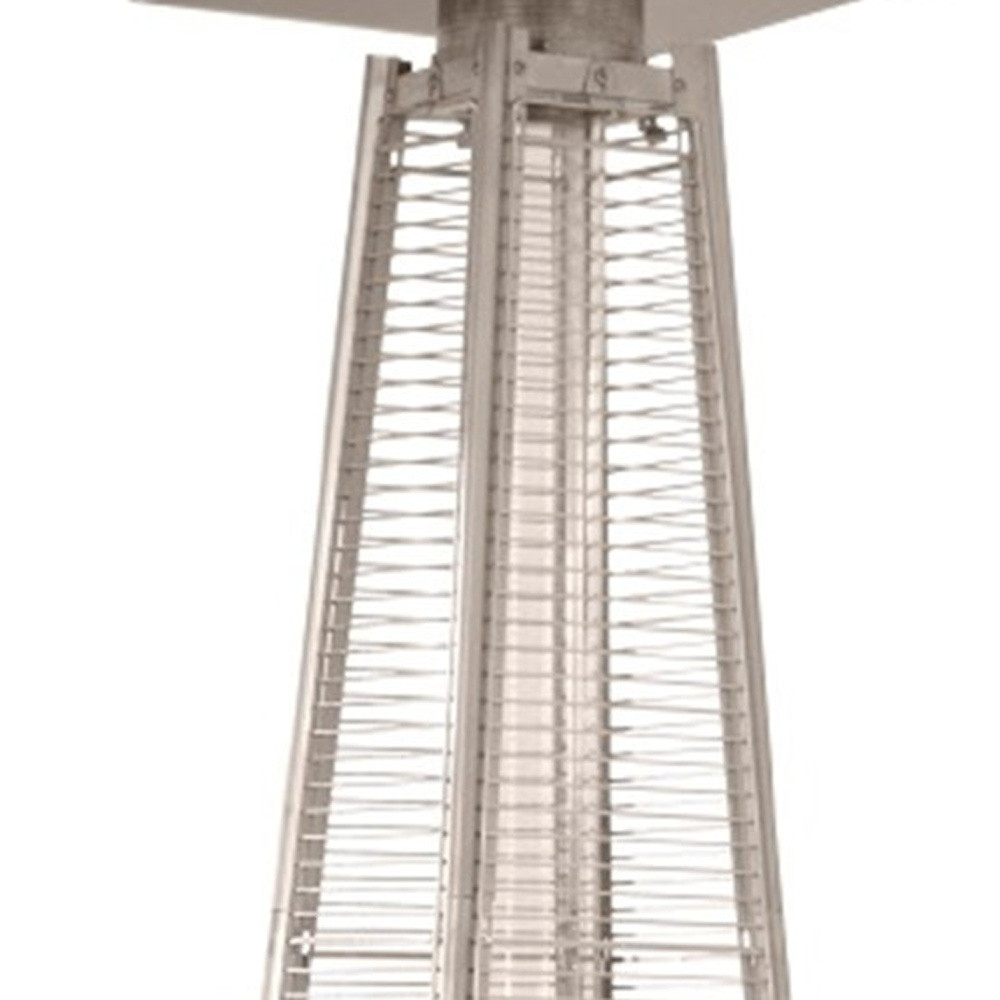 41000 BTU Brown Steel Propane Triangular Pyramid Standing Patio Heater - Image 5