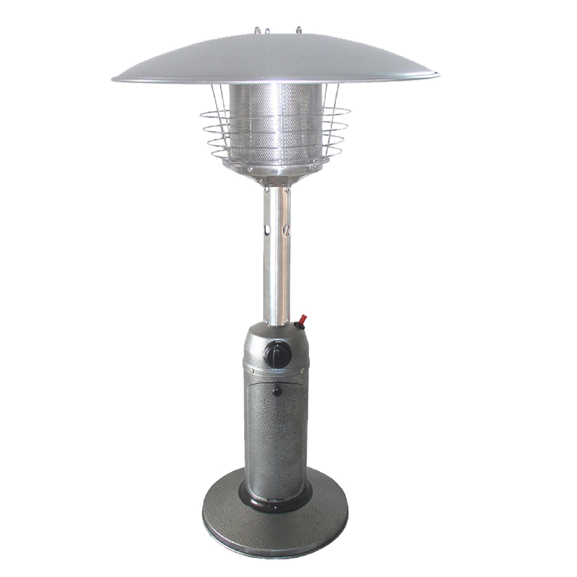 11000 BTU Silver Steel Propane Cylindrical Pole Tabletop Patio Heater - Image 2