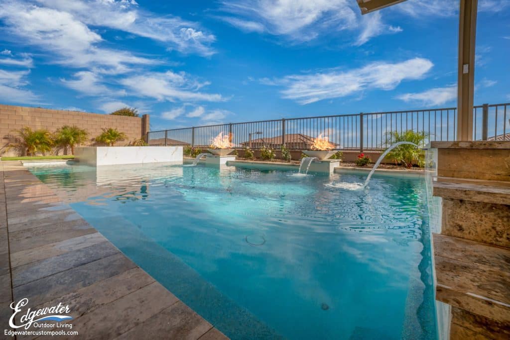 Custom pool by Edgewater Custom Pools – 170 Wilson Ridge St.