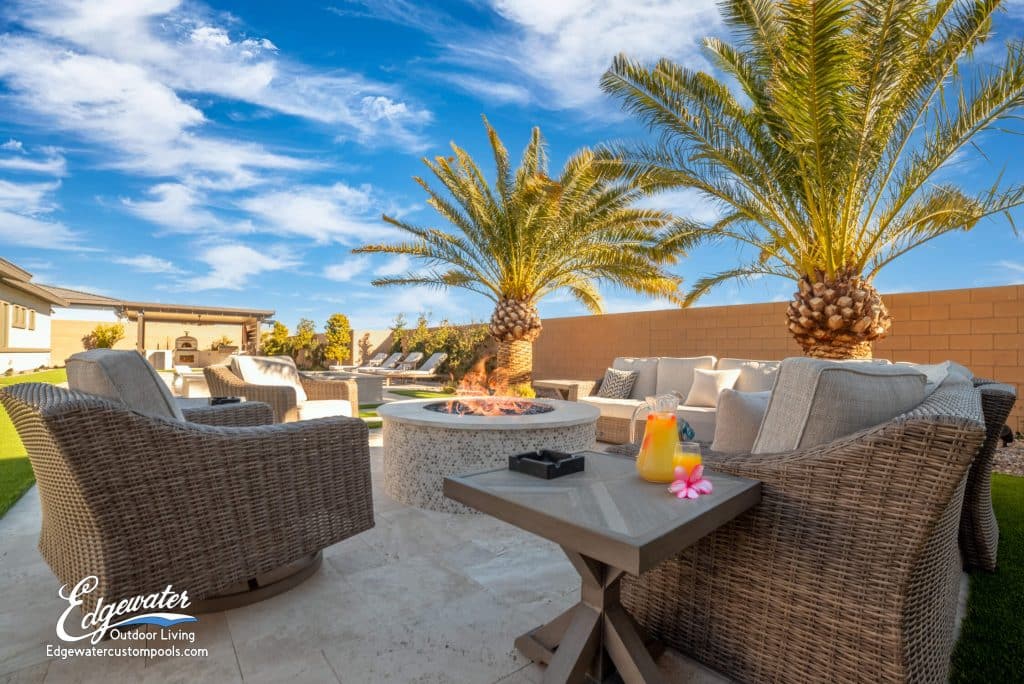Outdoor living by Edgewater Custom Pools – 4340 Stanley Peak Ct