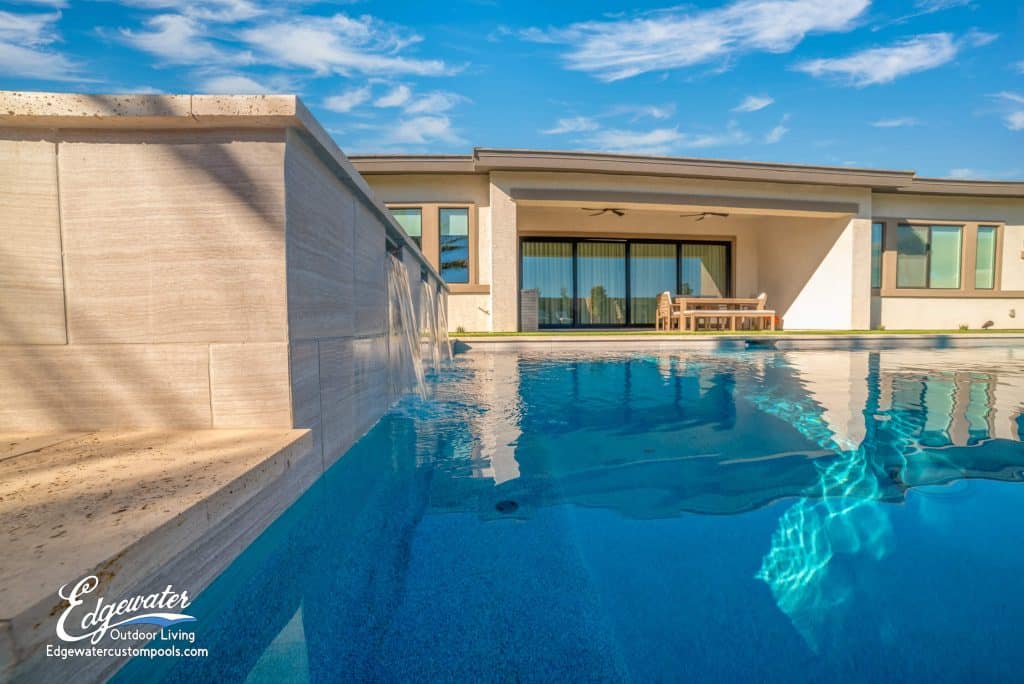 Custom pool by Edgewater Custom Pools – 4340 Stanley Peak Ct