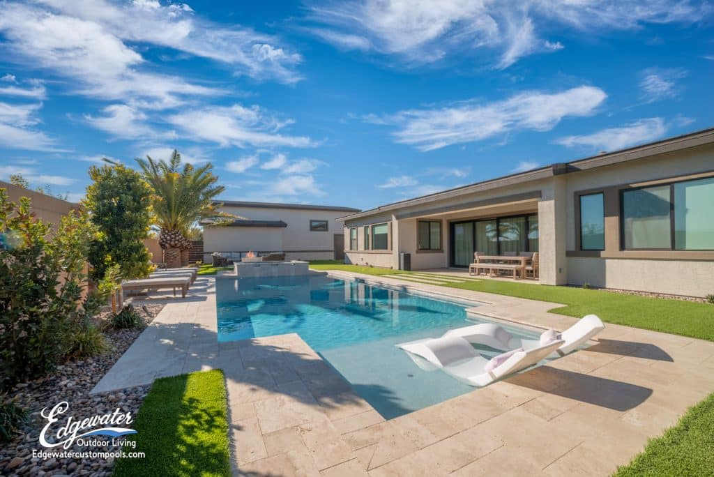 Custom pool by Edgewater Custom Pools – 4340 Stanley Peak Ct