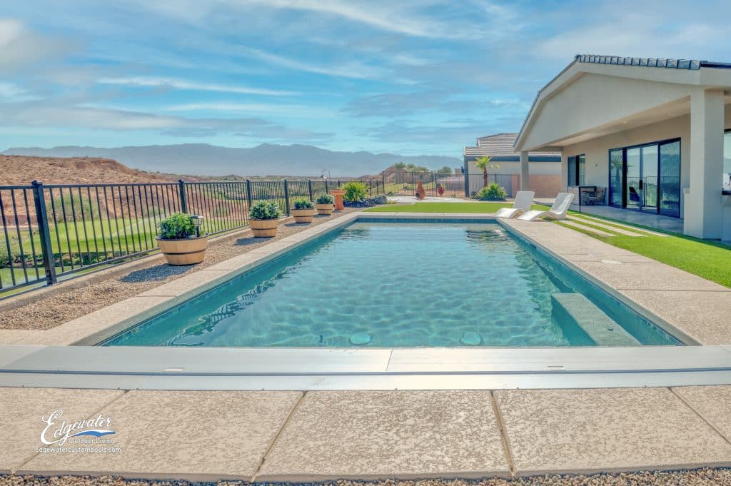 Custom pool by Edgewater Custom Pools &ndash; 893 Falcon View Circle Mesquite