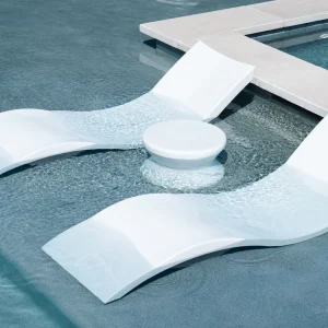 Signature Chaise and Side Table In-pool set
