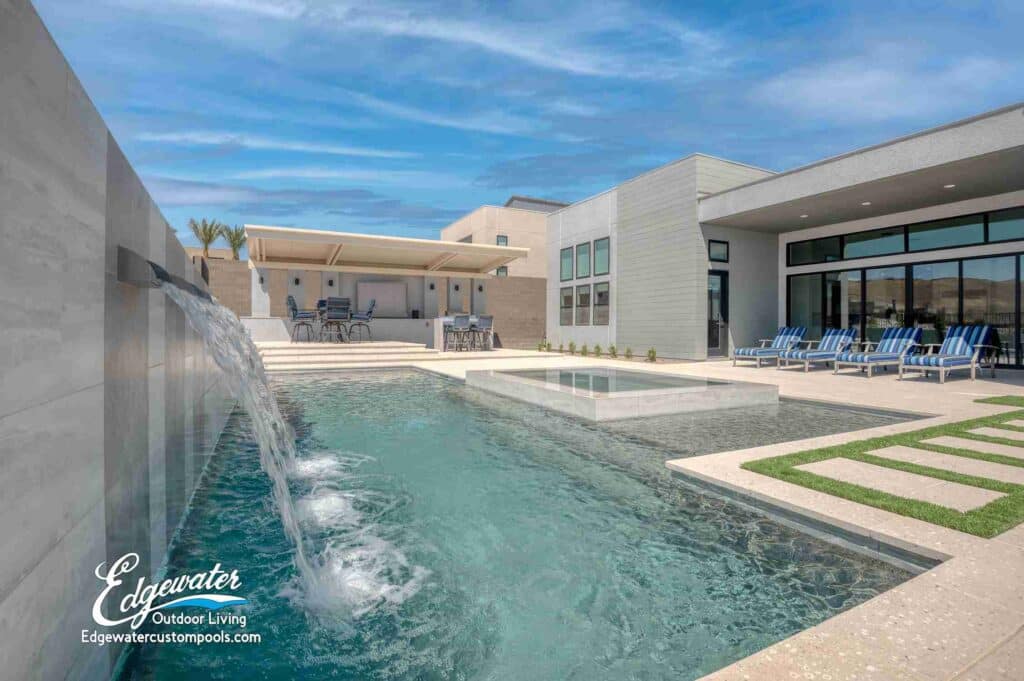 Custom pool by Edgewater Custom Pools – 10935 Rossa Peak Ave