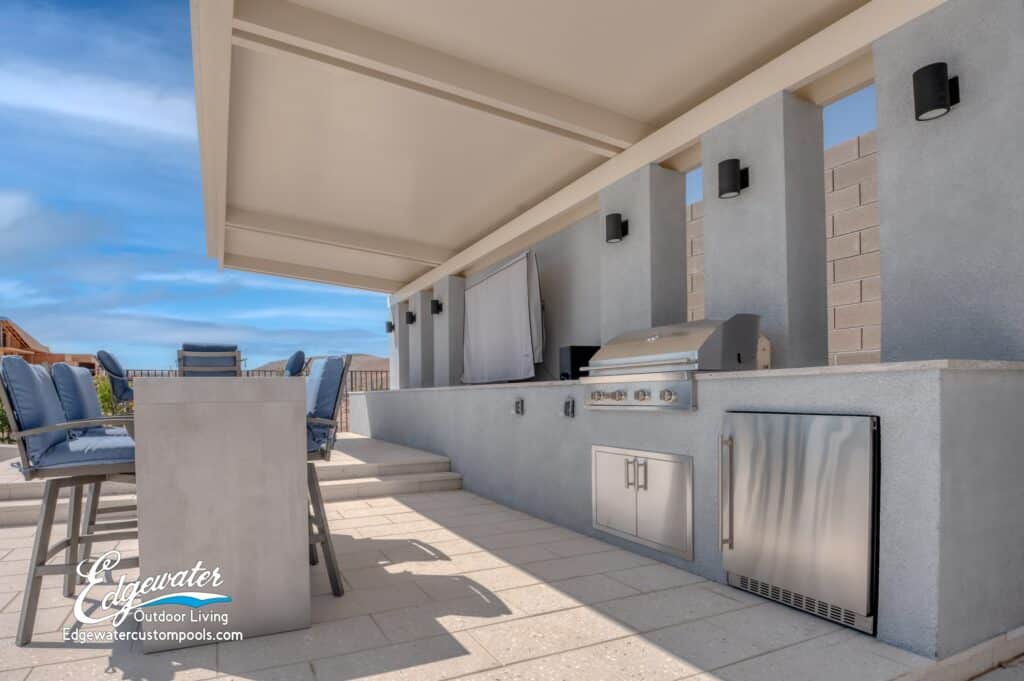 Outdoor living by Edgewater Custom Pools &ndash; 10935 Rossa Peak Ave