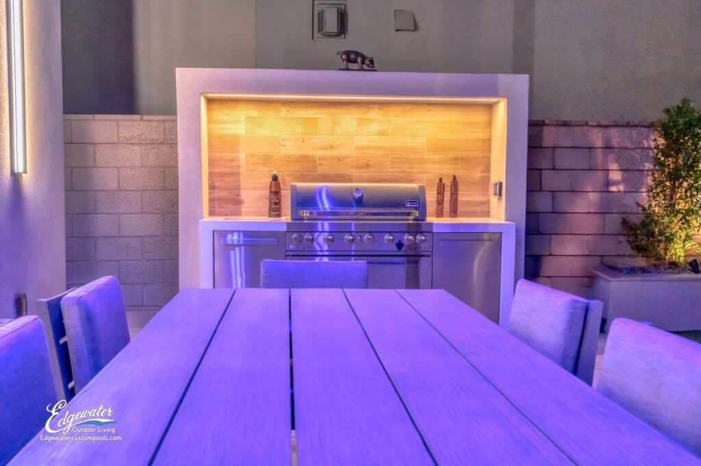 Outdoor living by Edgewater Custom Pools &ndash; 498 Overlook Rim Drive