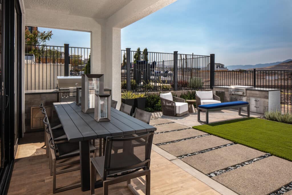Outdoor living by Edgewater Custom Pools &ndash; Addison