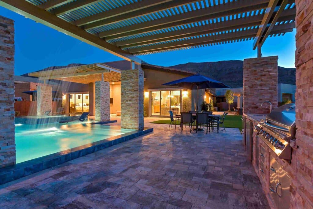 Patio and outdoor living by Edgewater Custom Pools – Howard Patio Cover