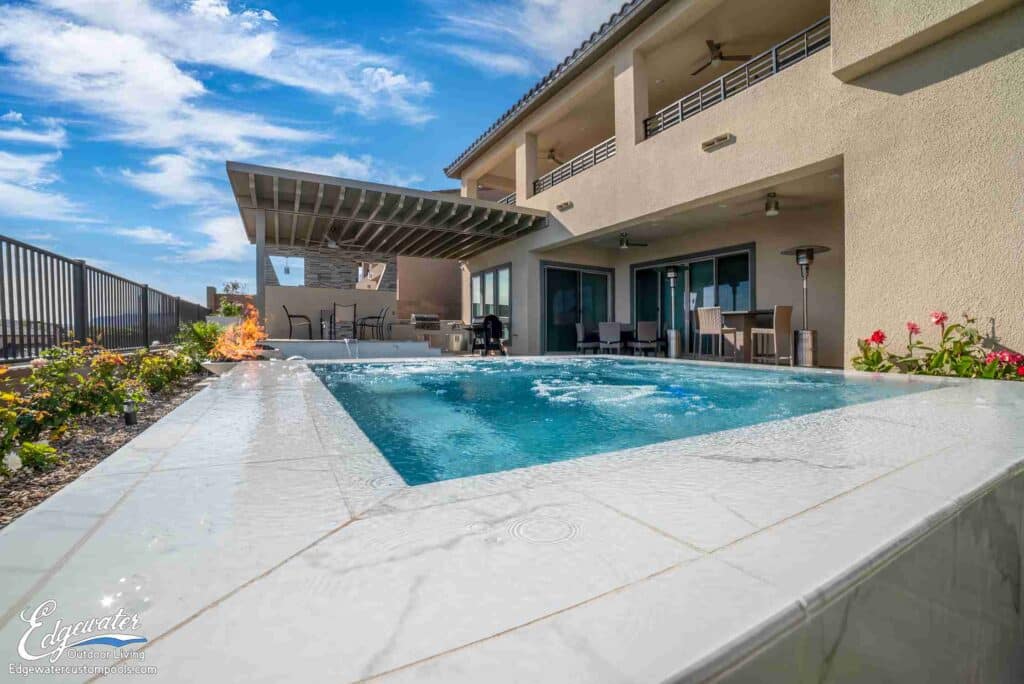 Patio and outdoor living by Edgewater Custom Pools – Ives Patio Cover