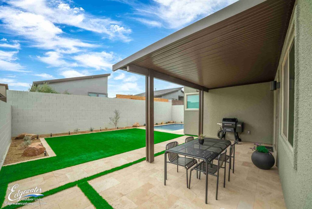 Patio and outdoor living by Edgewater Custom Pools – Prosenko Patio Cover