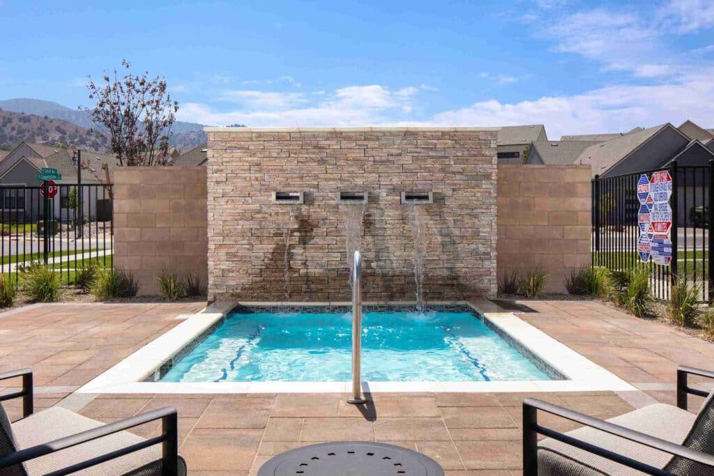 Commercial pool by Edgewater Custom Pools &ndash; Ridgeline Clubhouse