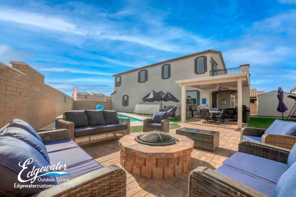 Patio and outdoor living by Edgewater Custom Pools – Basso Patio Cover