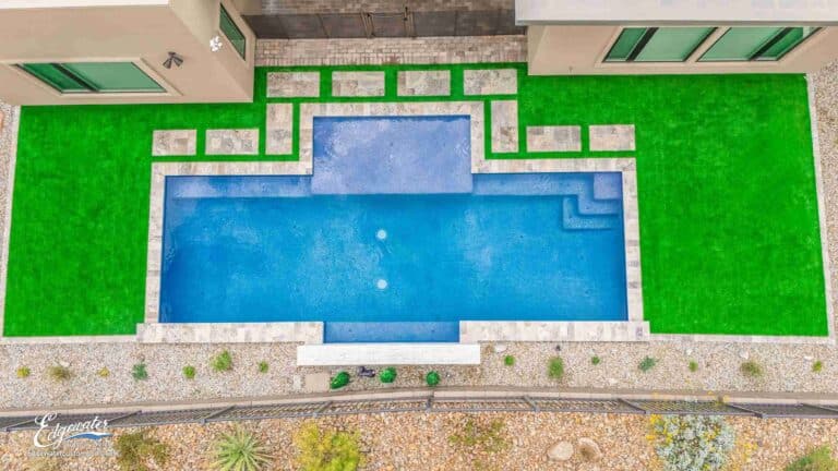 Custom pool by Edgewater Custom Pools – Drone 6 11Zon