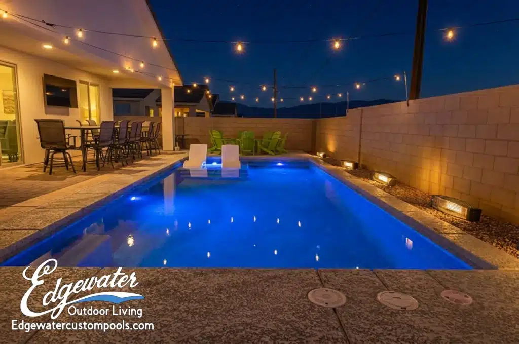 Custom pool by Edgewater Custom Pools &ndash; 1473 Dustin Don Twilight