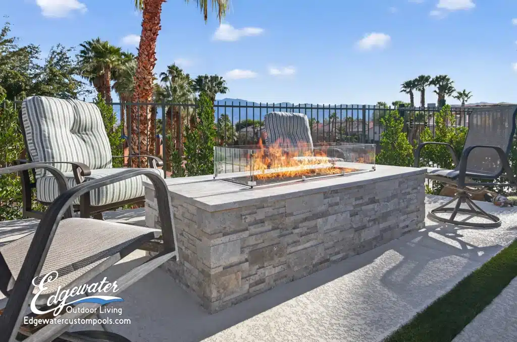 Outdoor living by Edgewater Custom Pools – 411 Terraces Ct