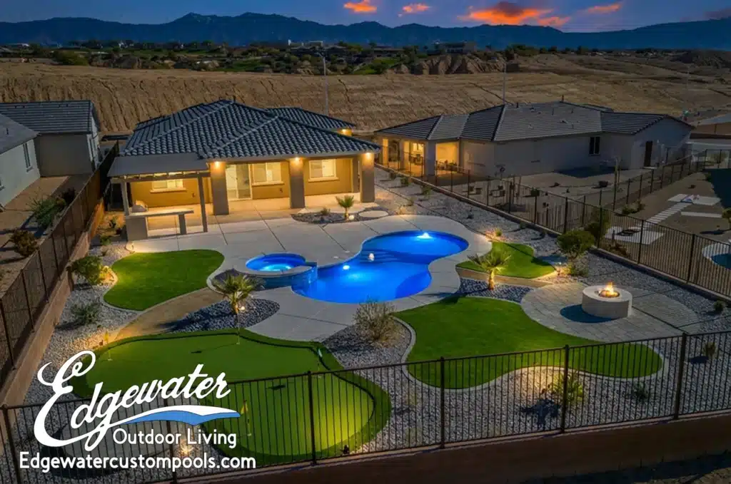 Custom pool by Edgewater Custom Pools &ndash; Ivy Lee Crest Twilight