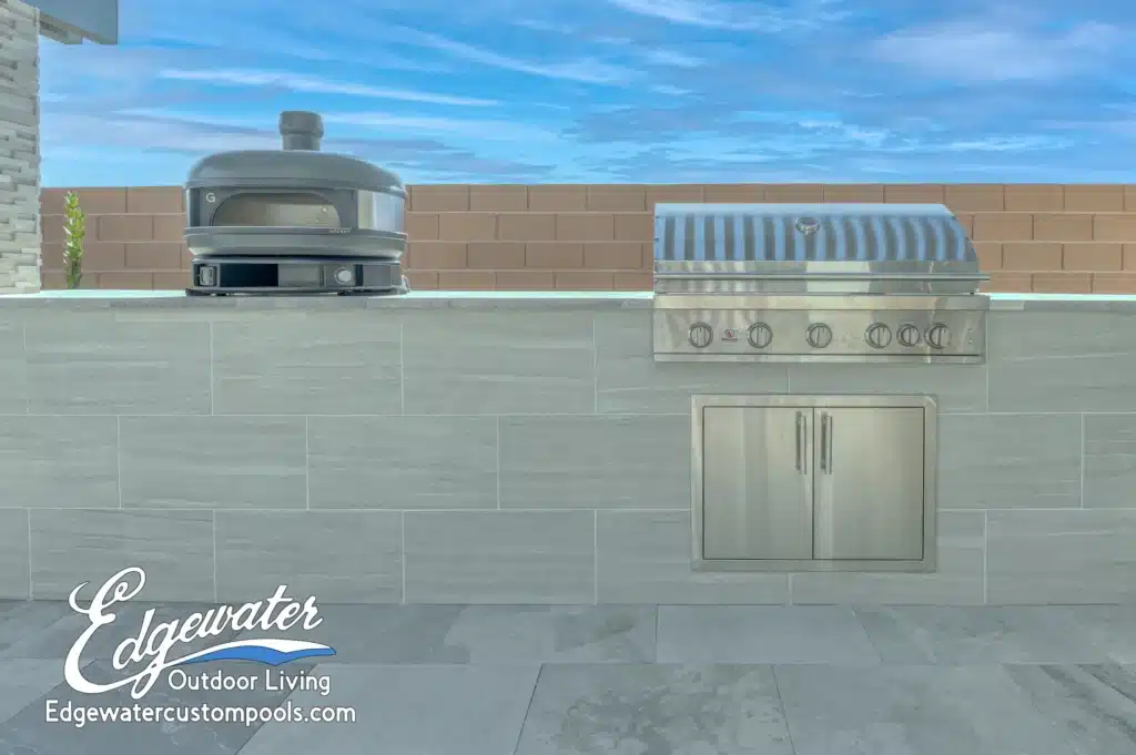 Outdoor living by Edgewater Custom Pools &ndash; 7485 W Torino Ave