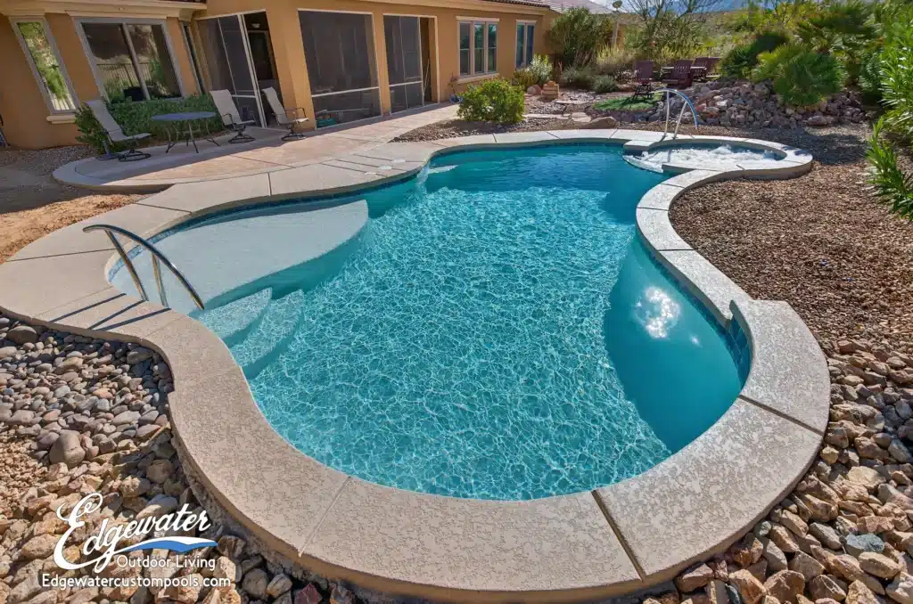 Custom pool by Edgewater Custom Pools &ndash; 1127 Rim Rock