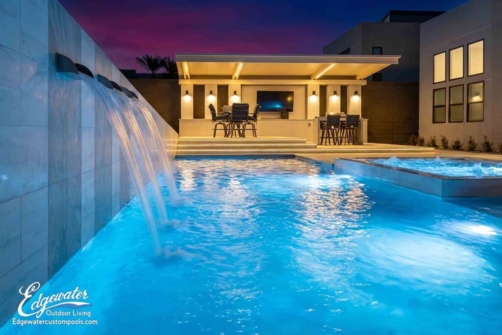 Custom pool by Edgewater Custom Pools – 10935 Rossa Peak Ave