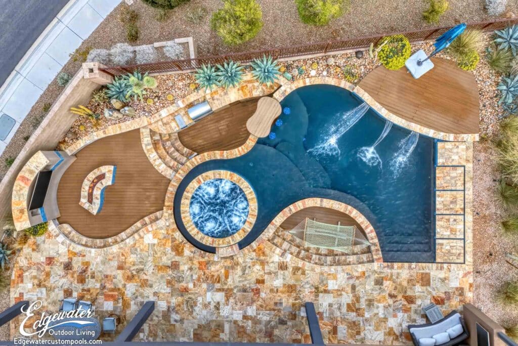 Custom pool by Edgewater Custom Pools &ndash; 5241 Peak Climb Dr