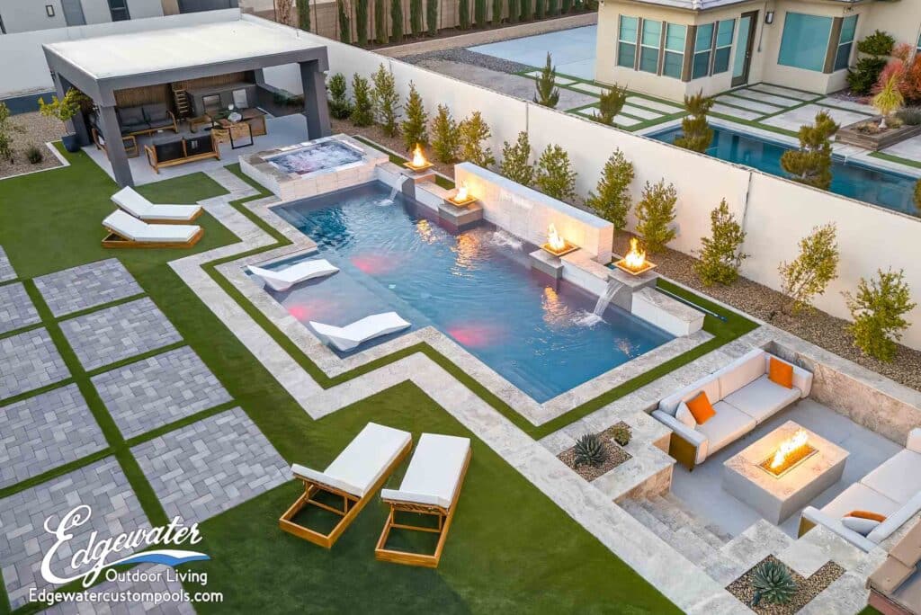 Custom pool by Edgewater Custom Pools &ndash; 8024 Stafford Creek Ct