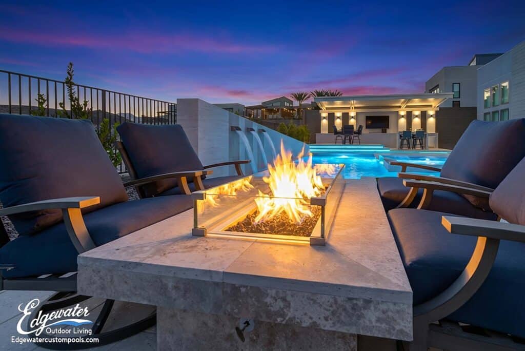 Outdoor living by Edgewater Custom Pools – 10935 Rossa Peak Ave