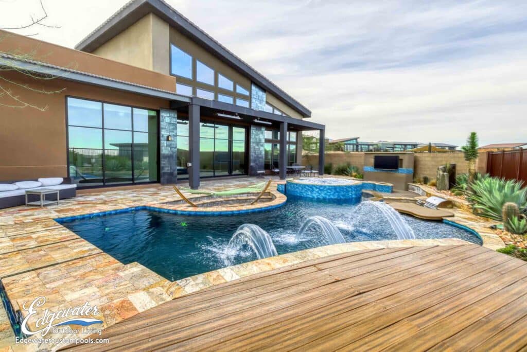 Custom pool by Edgewater Custom Pools – 5241 Peak Climb Dr
