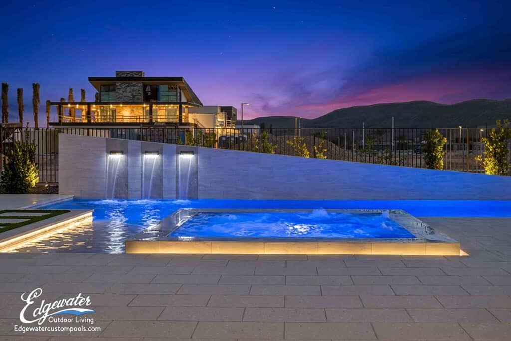 Custom pool by Edgewater Custom Pools – 10935 Rossa Peak Ave