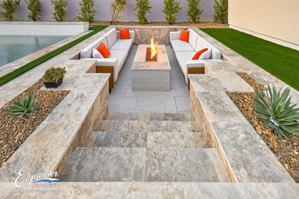 Outdoor living by Edgewater Custom Pools – 8024 Stafford Creek Ct