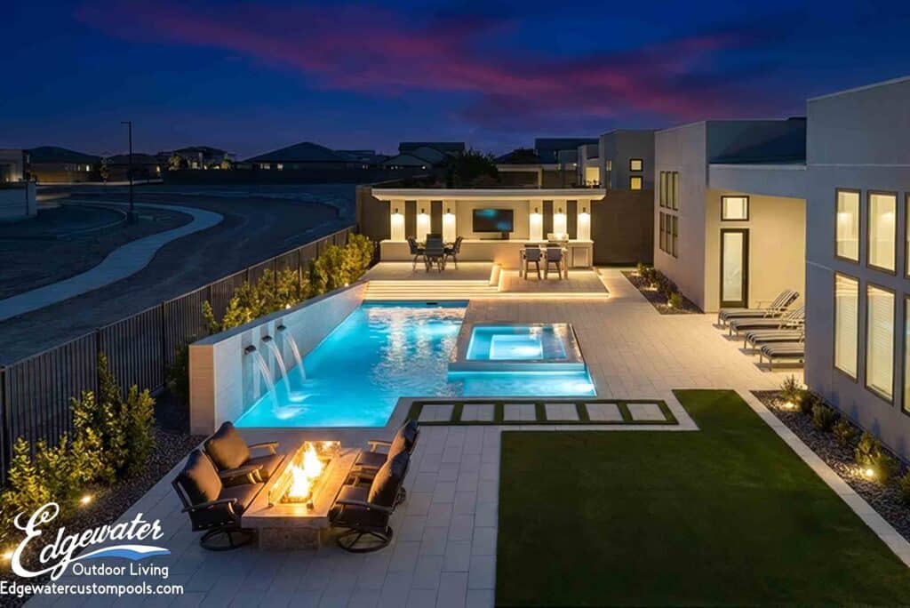 Custom pool by Edgewater Custom Pools &ndash; 10935 Rossa Peak Ave