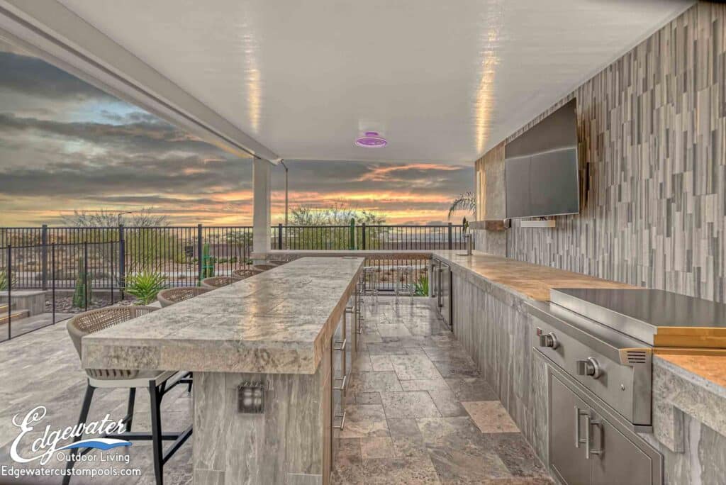 Outdoor living by Edgewater Custom Pools &ndash; 556 Windstone Crest Ave
