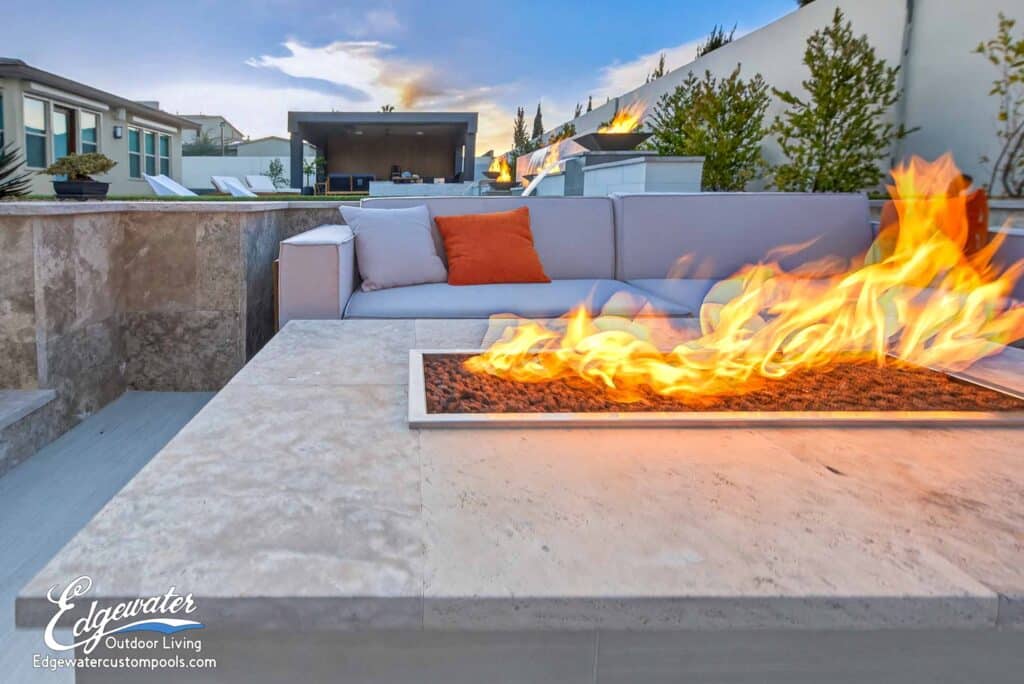 Outdoor living by Edgewater Custom Pools – 8024 Stafford Creek Ct