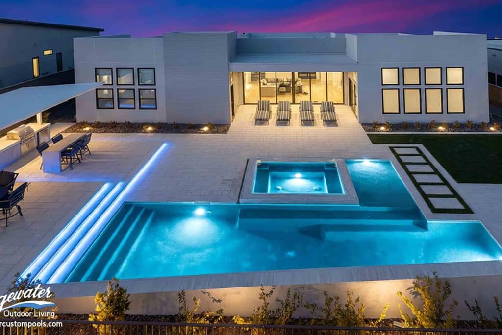 Custom pool by Edgewater Custom Pools &ndash; 10935 Rossa Peak Ave
