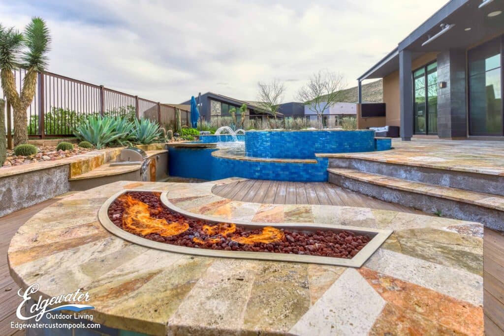 Outdoor living by Edgewater Custom Pools – 5241 Peak Climb Dr
