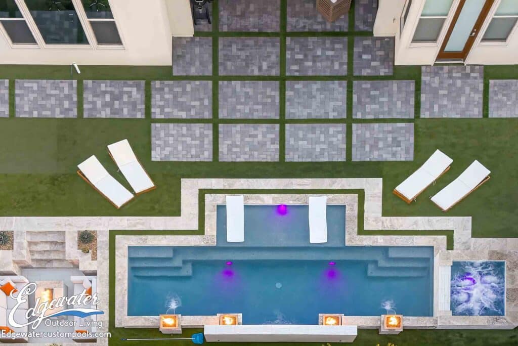 Custom pool by Edgewater Custom Pools &ndash; 8024 Stafford Creek Ct