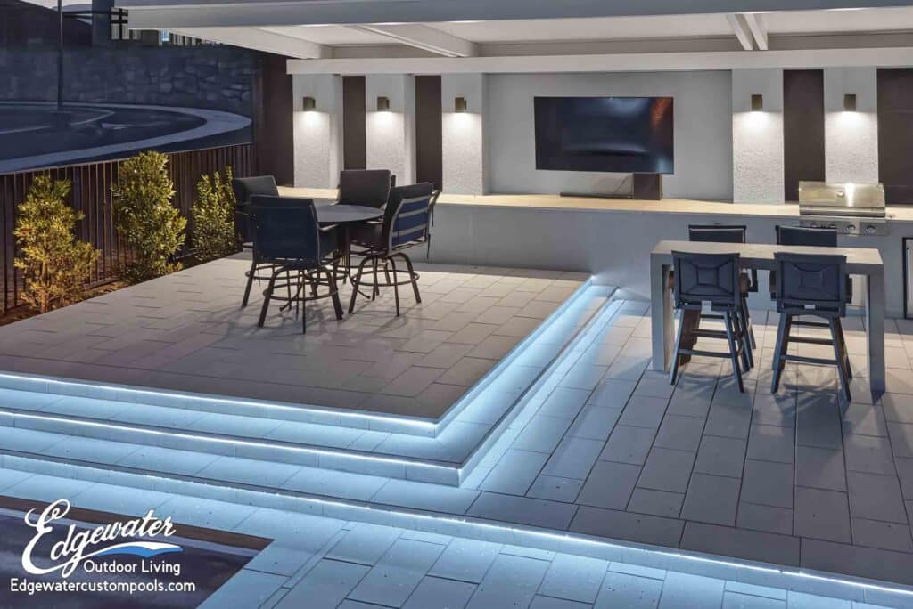 Patio and outdoor living by Edgewater Custom Pools – 10935 Rossa Peak Ave