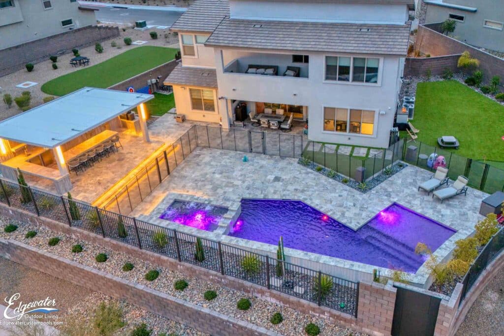 Custom pool by Edgewater Custom Pools &ndash; 556 Windstone Crst Ave Redone 1004