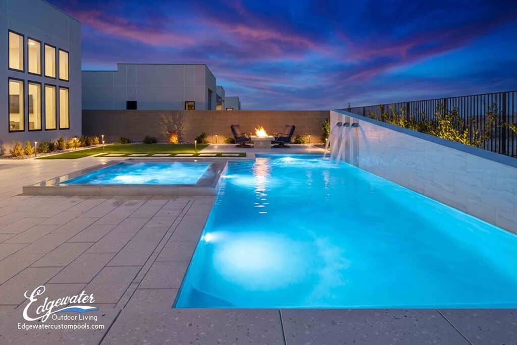 Custom pool by Edgewater Custom Pools &ndash; 10935 Rossa Peak Ave