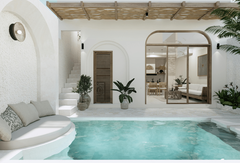 Backyard Pool and Spa Design in Green Valley, NV